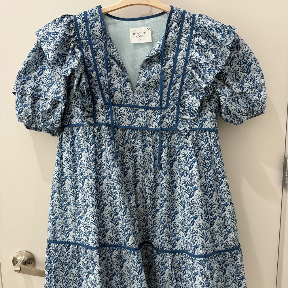 Tuckernuck Blue White Floral Mini Dress - Picture 5 of 5